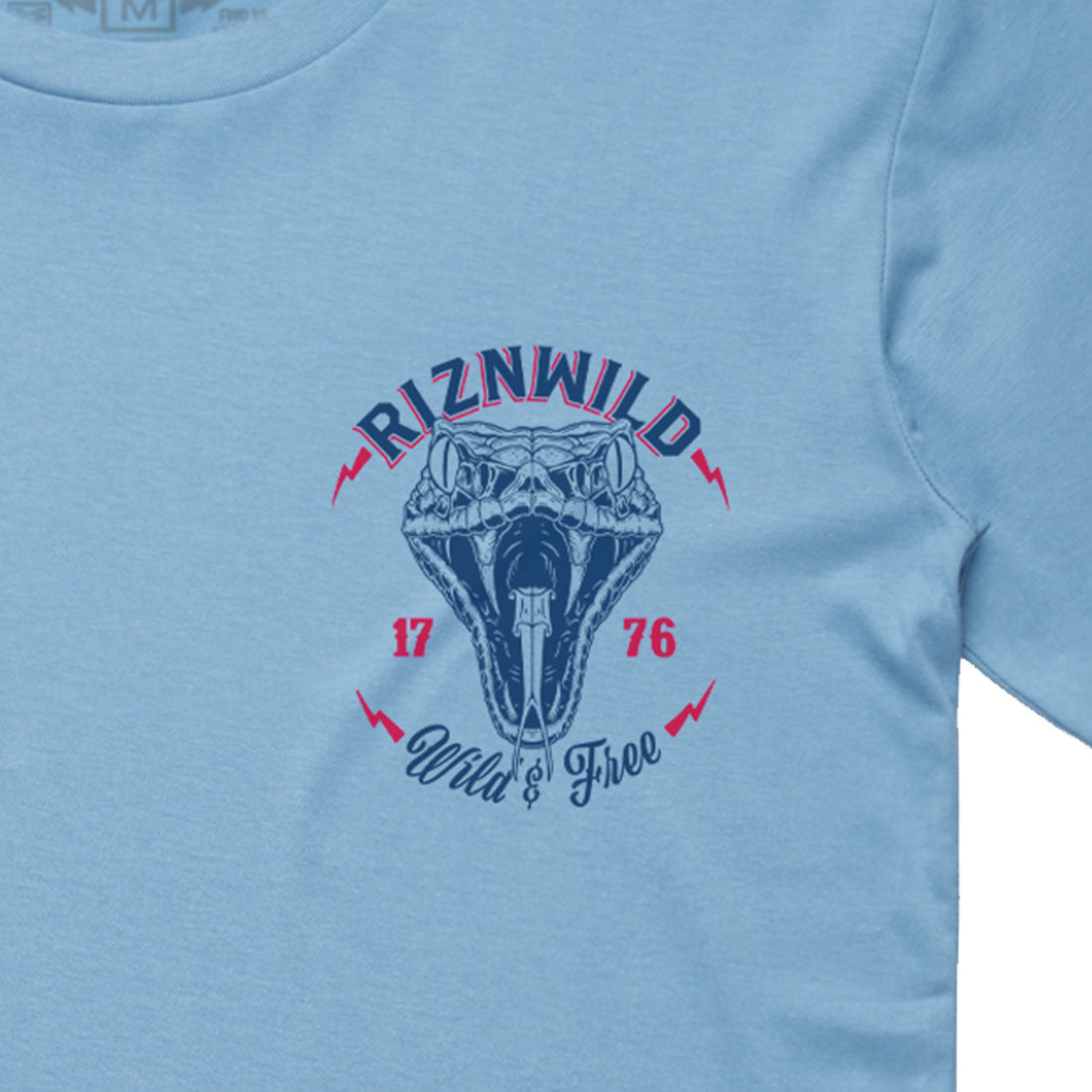 Snakebite Mens Staple Tee in Calorlina Blue