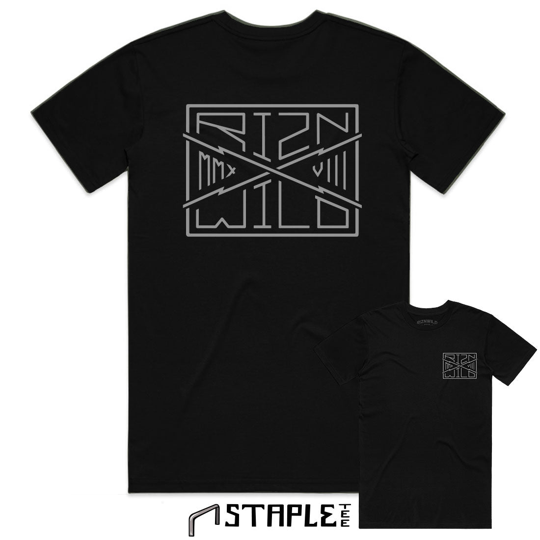 Parallel Mens Staple Tee in Black