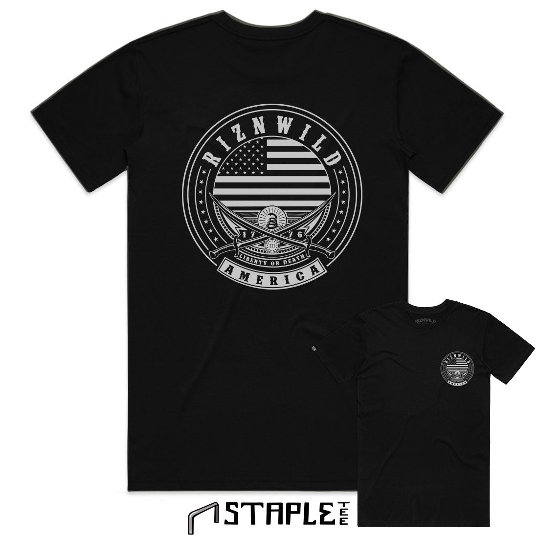 Liberty Mens Staple Tee in Black