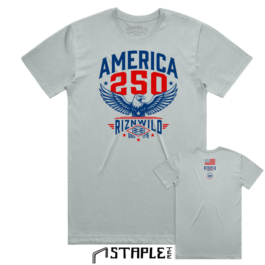 America 250 Mens Staple Tee in Smoke