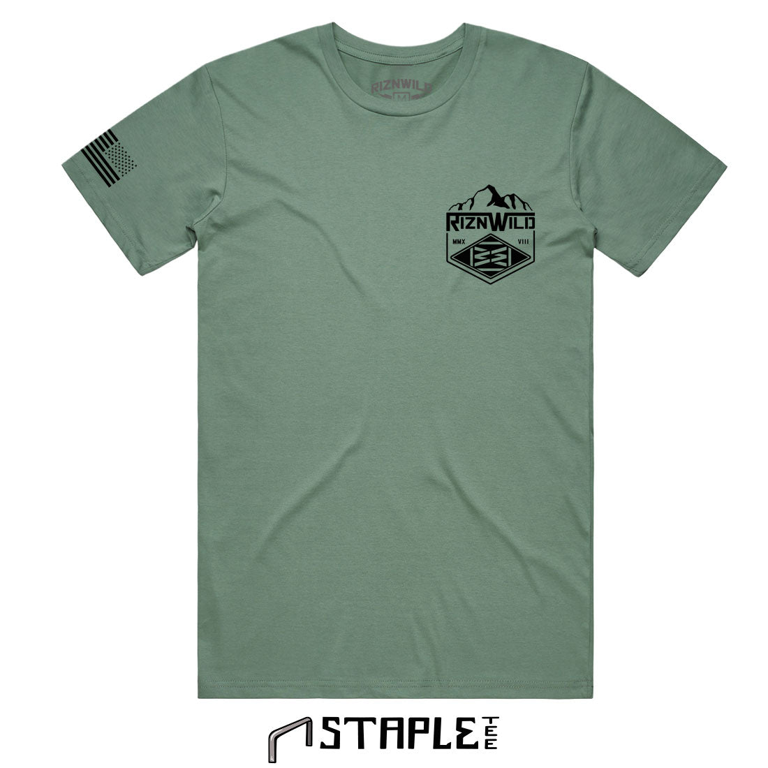Tankabago Mens Staple Tee in Sage