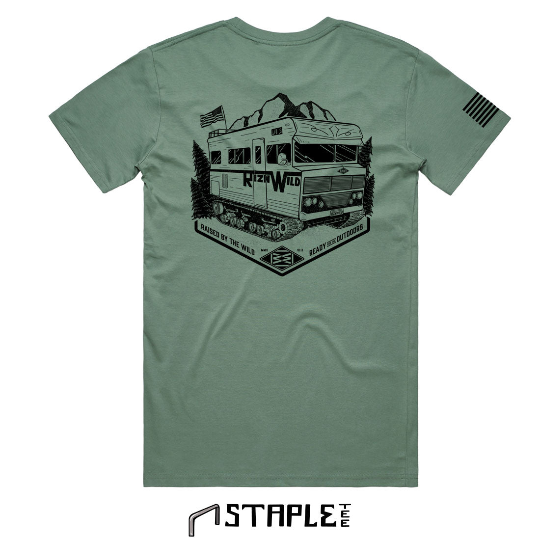 Tankabago Mens Staple Tee in Sage