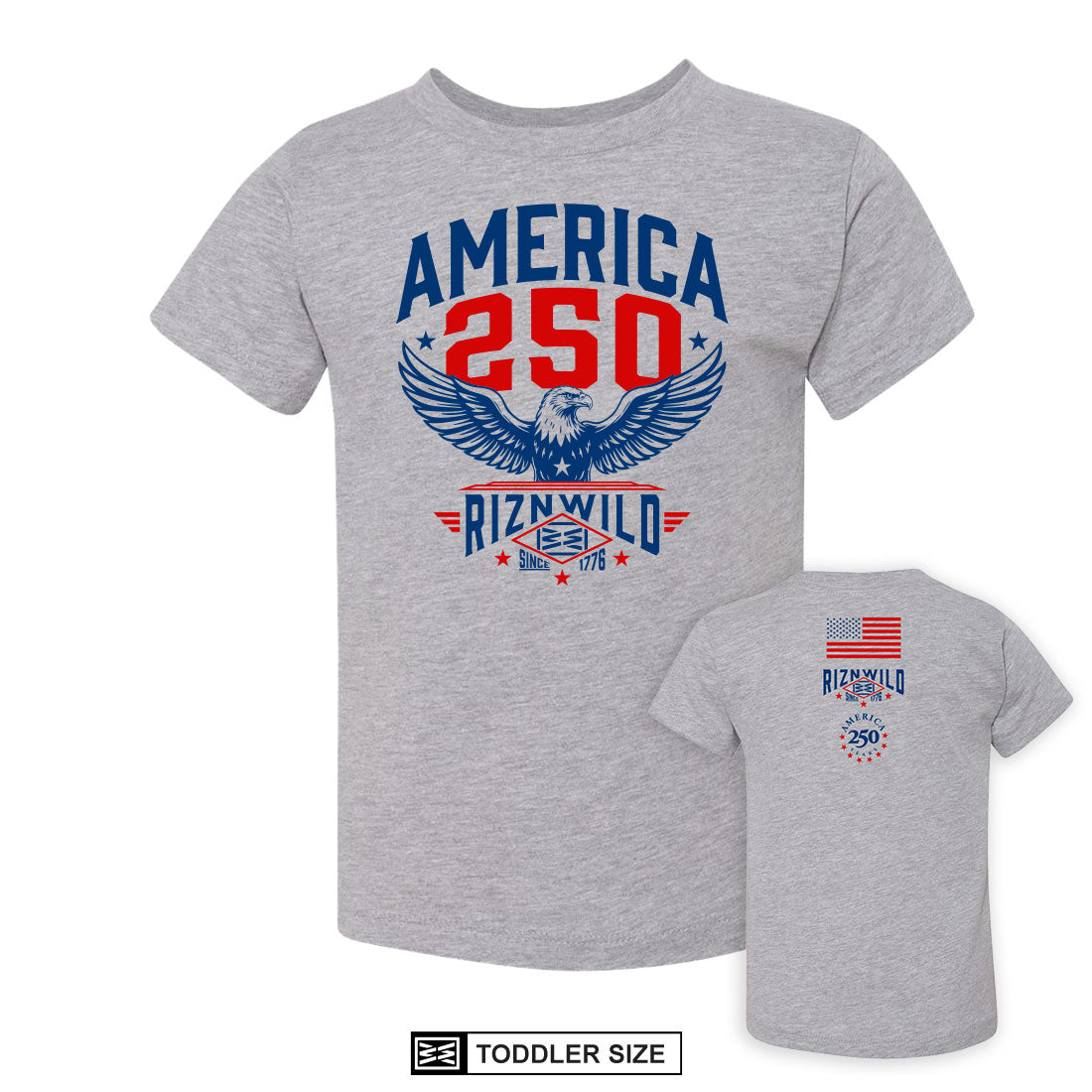 Freedom 250 Toddler Tee in Athletic Heather