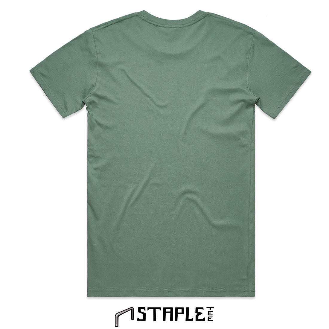 RIZNWILD Voltage men’s Sage green tee Back View