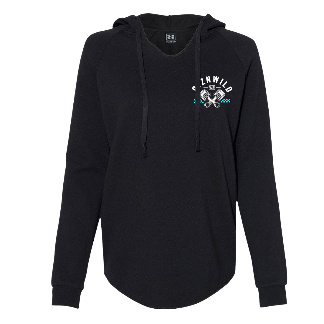 Rip Womens Hoodie in Black