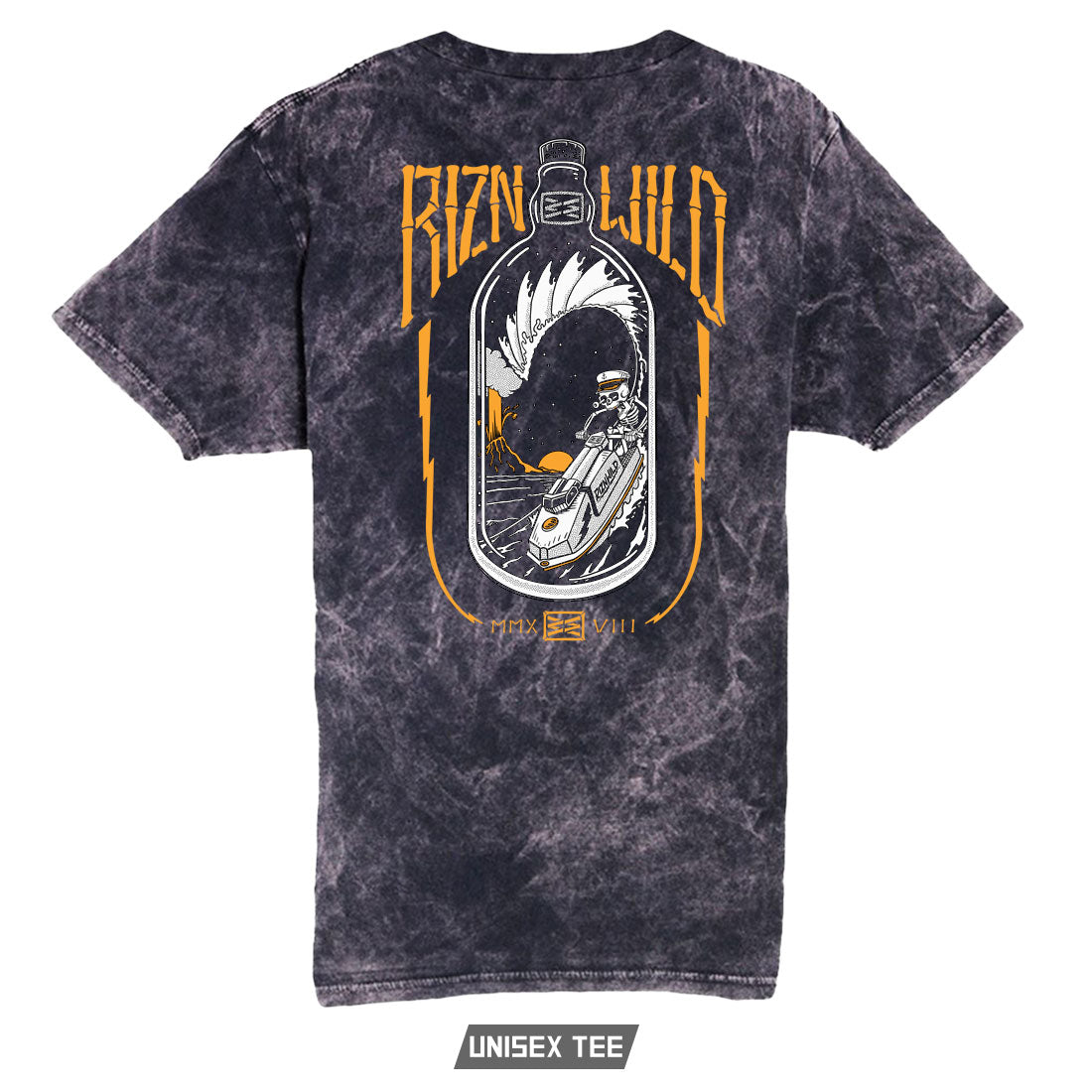 Throttle Bottle Unisex T-Shirt in Cloud Black