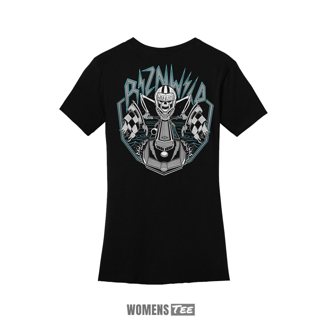 DEAD SET WOMEN'S SHORT SLEEVE TEE IN BLACK
