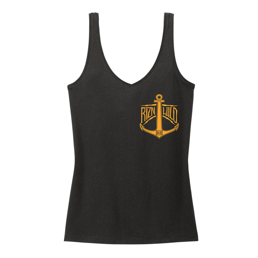 Throttle Bottle Women's V-Neck Tank in Black