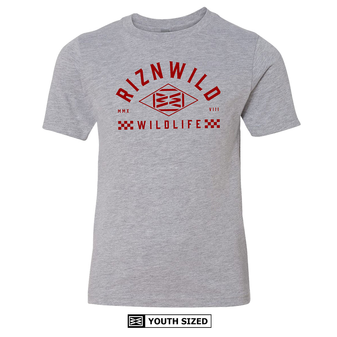 Icon Youth Tee in Heather Grey