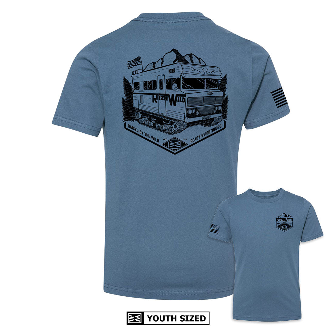 Tankabago Youth Tee in Blue Jean