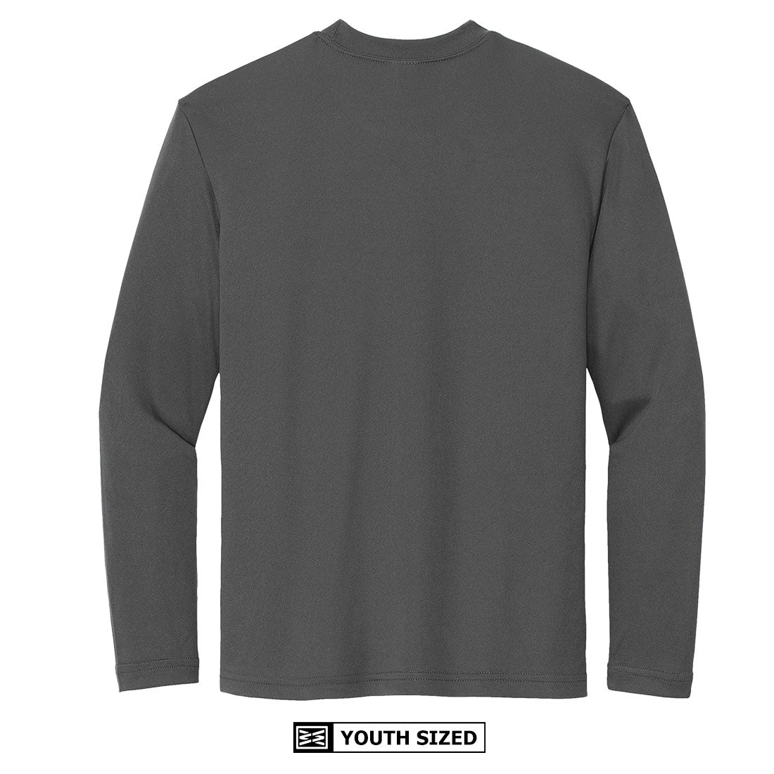 Electric Youth Moisture Wicking Long Sleeve in Iron Grey