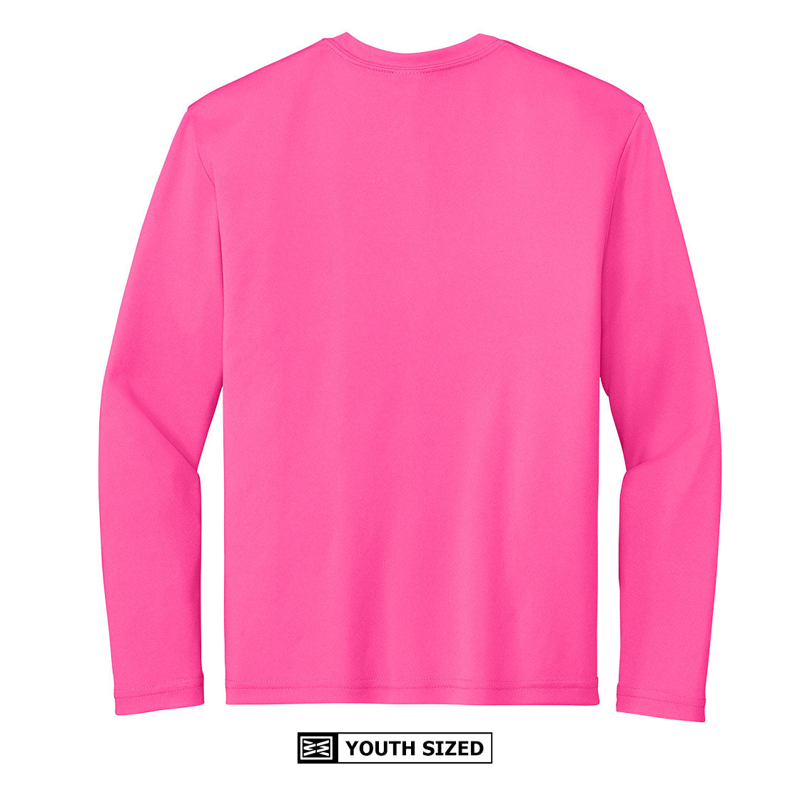 Electric Youth Moisture Wicking Long Sleeve in Neon Pink