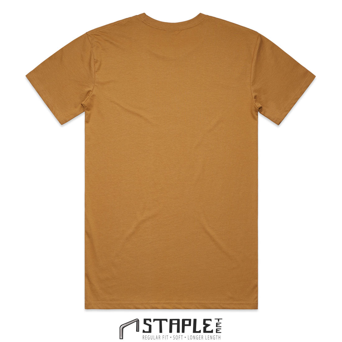 RIZNWILD hex logo back of men's tee view