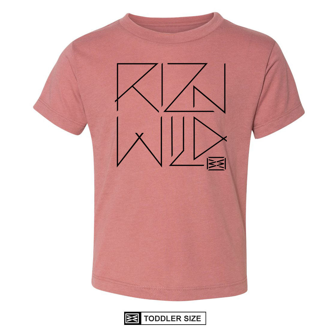 riznwild toddler tee mauve skateboarding 