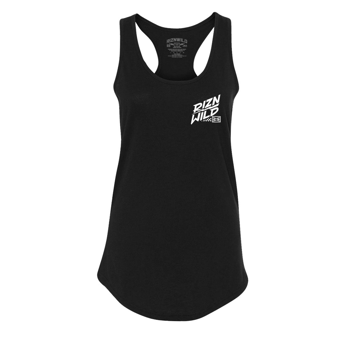 VINTAGE BONES WOMENS RACERBACK TANK IN BLACK